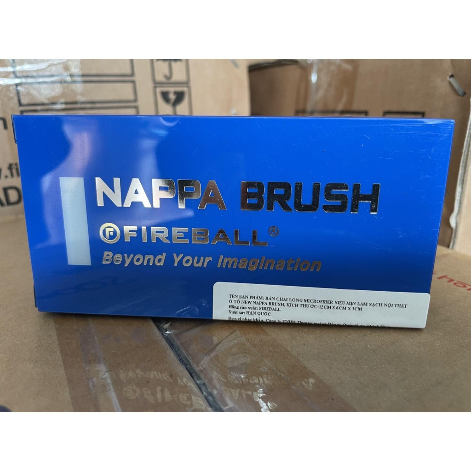 Bàn chải cao cấp làm sạch nội thất ô tô New naρpa Brush, hàng Fireball, xuất xứ Hàn Quốc