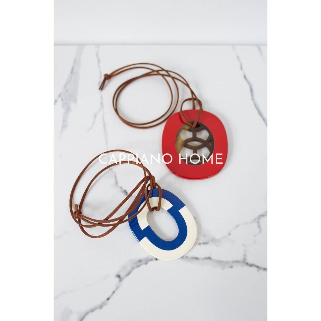 Mặt vòng sừng họa tiết, dây chuyền hình, mặt vòng sừng, trang sức mỹ nghệ | Cappiano Home