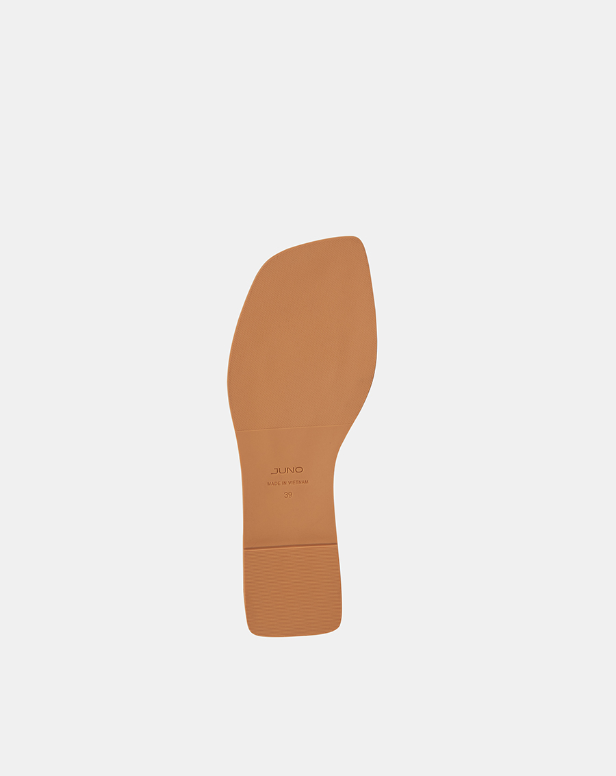 Giày Sandal Nữ 1cm Thời Trang JUNO Bệt Gắn Khoá Trang Trí SD01136