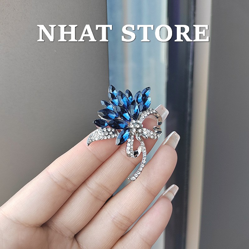 Trâm Cài Áo Nữ Hình Bó Hoa, Ghim Cài Áo Đẹp Sang Trọng, Quà Tặng Phụ Kiện Cho Phái Đẹp