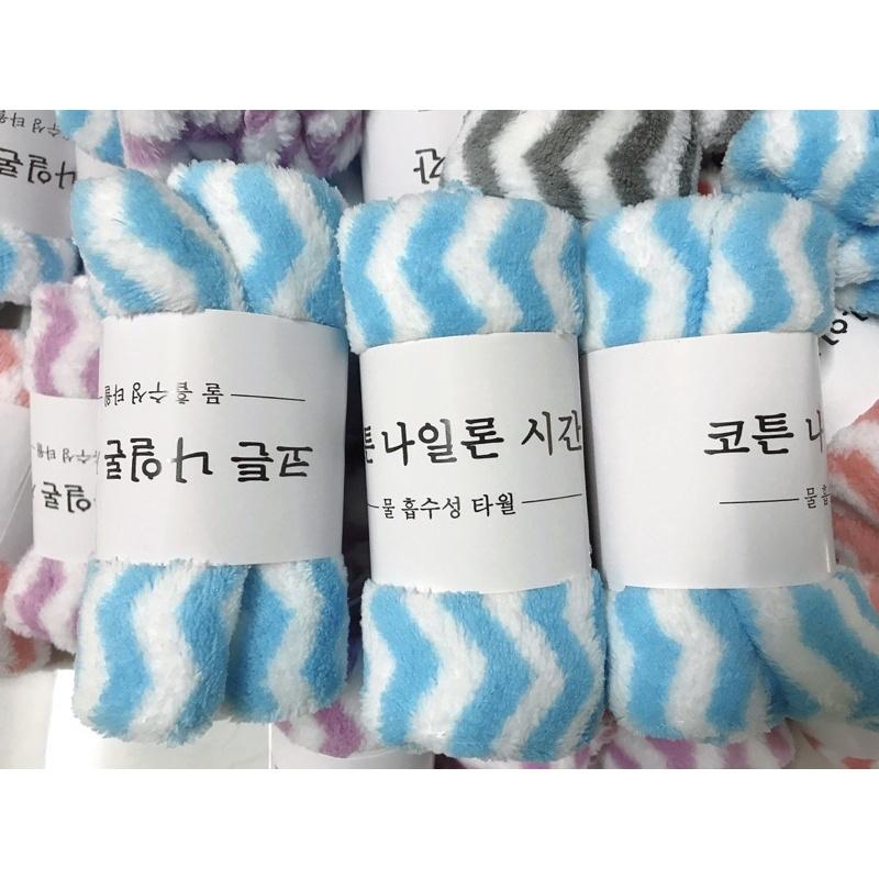Sỉ 4.2k-KHĂN LÔNG CỪU SIÊU MỀM MỊN HÀN QUỐC 30x50 LƯỢN SÓNG MỚI
