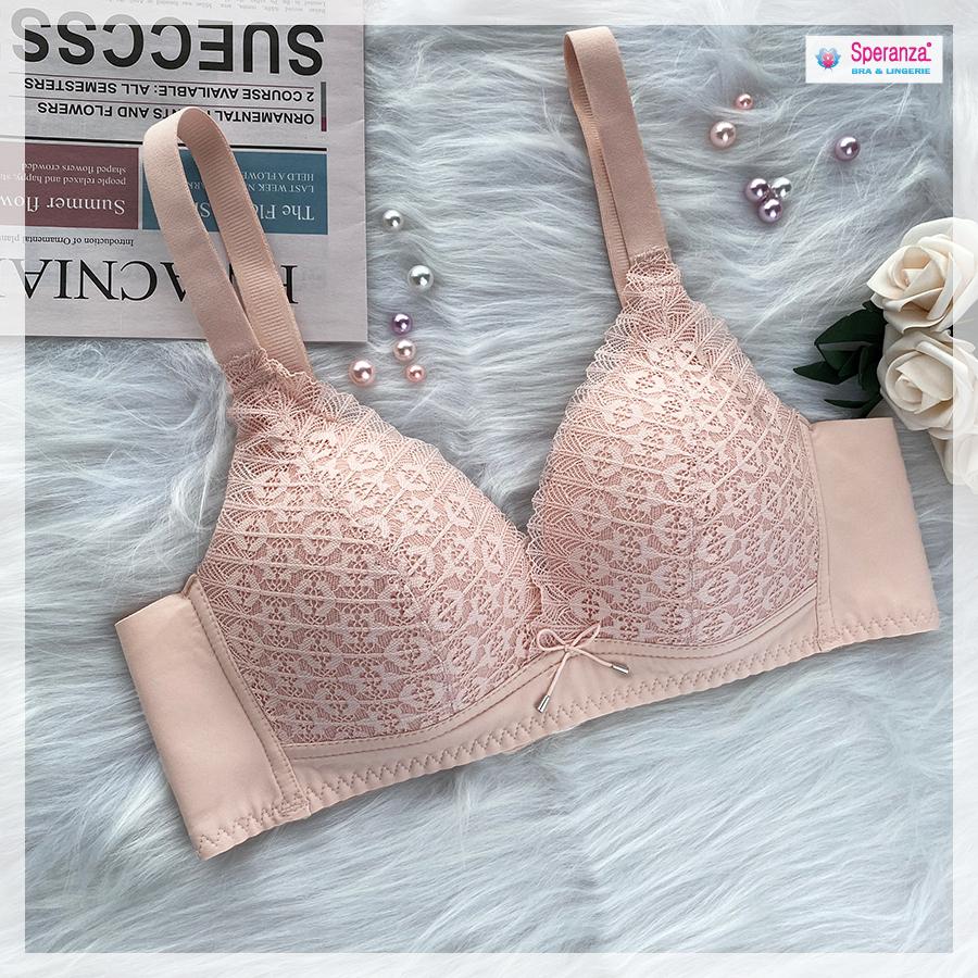 Áo ngực không gọng mút mỏng - phối ren cao cấp - Giành cho Bạn gái có bầu ngực bự- SPA9036SH