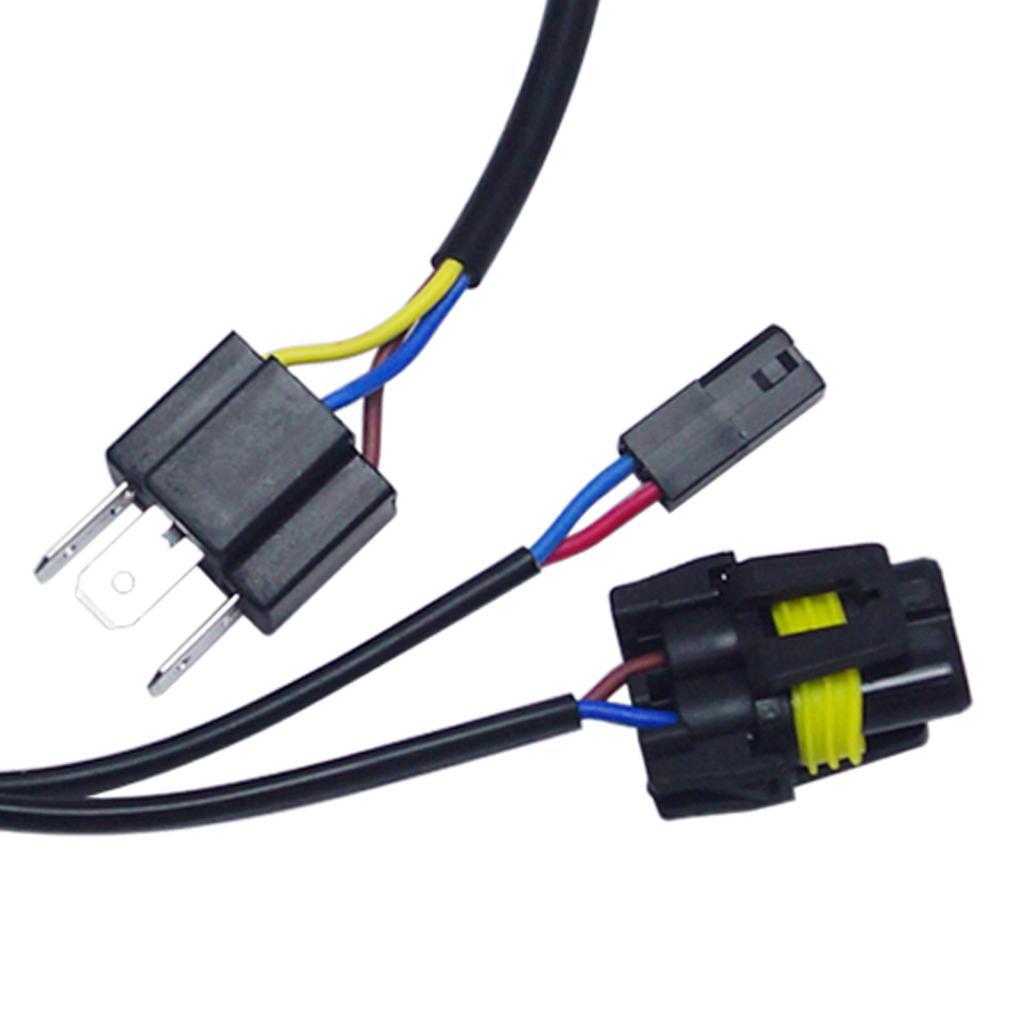 2X Light Bulbs Lamp Wiring Controllers Relay Harness Cable for 9003