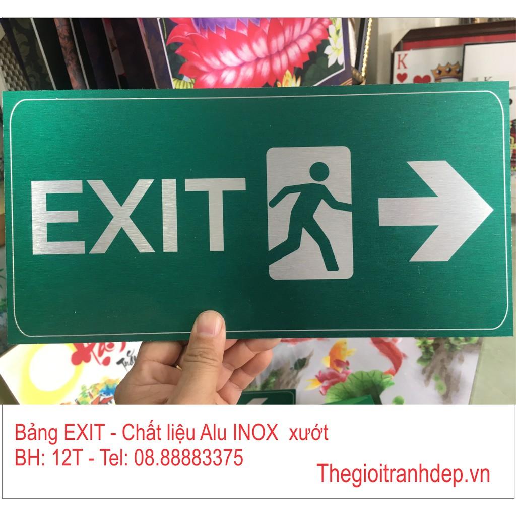 Bảng Exit, bảng thoát hiểm, bảng chỉ dẫn lối thoát, bảng khẩn cấp in trực tiếp giá cực rẻ