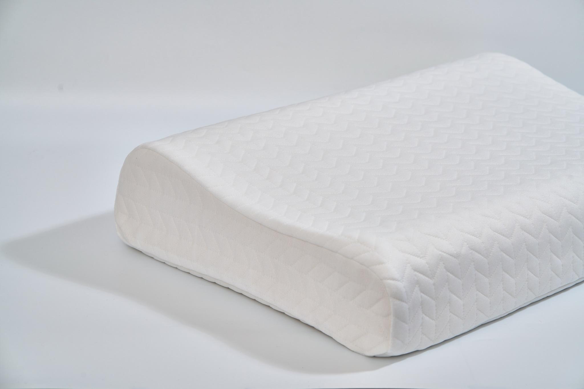 Gối cao su non thông hơi Akemi Naturale Ventilated Contour Latex Pillow 60x40cm, 1 cái