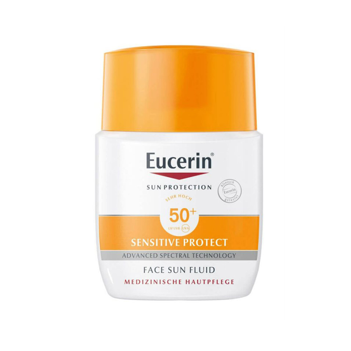 Combo Eucerin Kem Chống Nắng Sun Mattifying Fluid 50+ 50ml Và Xịt Khoáng Dưỡng Ẩm Eucerin 150ml