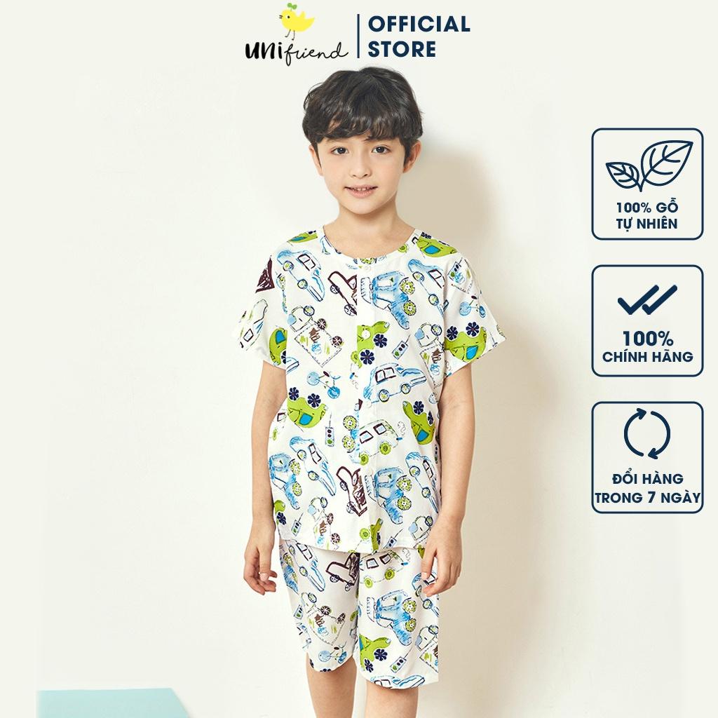 Đồ bộ Pyjama mặc nhà Viscose Rayon cho bé trai U3040 - Unifriend Hàn Quốc