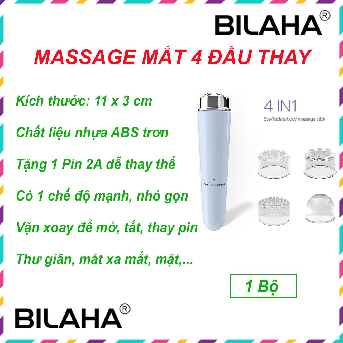 Máy Massage Thẩm Mỹ Chuyên Dụng Cho Da Mặt Mắt Môi Làm Săn Chắc Cơ Chống Lão Hóa Giảm Thâm Quầng (Hàng Chính Hãng)