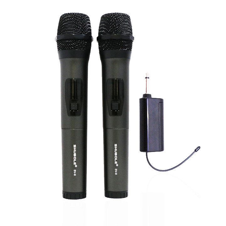 Micro Không Dây - Micro Karaoke Không Dây Shubole SV-8 Sử Dụng Đầu Thu Mini Hỗ Trợ Kết Nối Xa Lên Tới 35m Chính Hãng