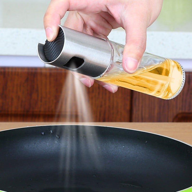 Bình xịt dầu ăn thủy tinh 100ml cho các món nướng BBQ đỡ bị khô thiết kế dạng phun sương tiện lợi thiết kế nhỏ gọn SALE SẬP SÀN