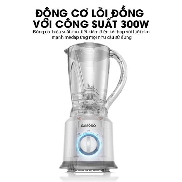 HOẢ TỐC - Máy xay sinh tố đa năng 300W SAMONO SW-BB300A - Kèm 2 cối xay phụ gia, nước ép - Hàng chính hãng