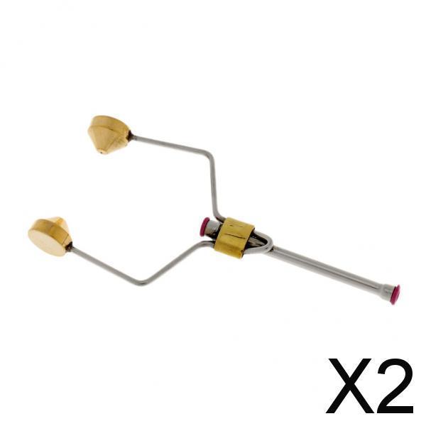 2xFly Tying Tools Ceramic Fly Tying Materials Bobbins Thread Holder Golden