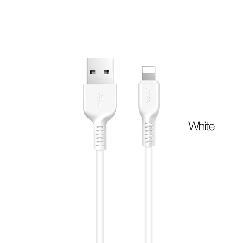 Cáp USB to Lightning X20 chính hãng Hoco 1,2m (màu ngẫu nhiên)