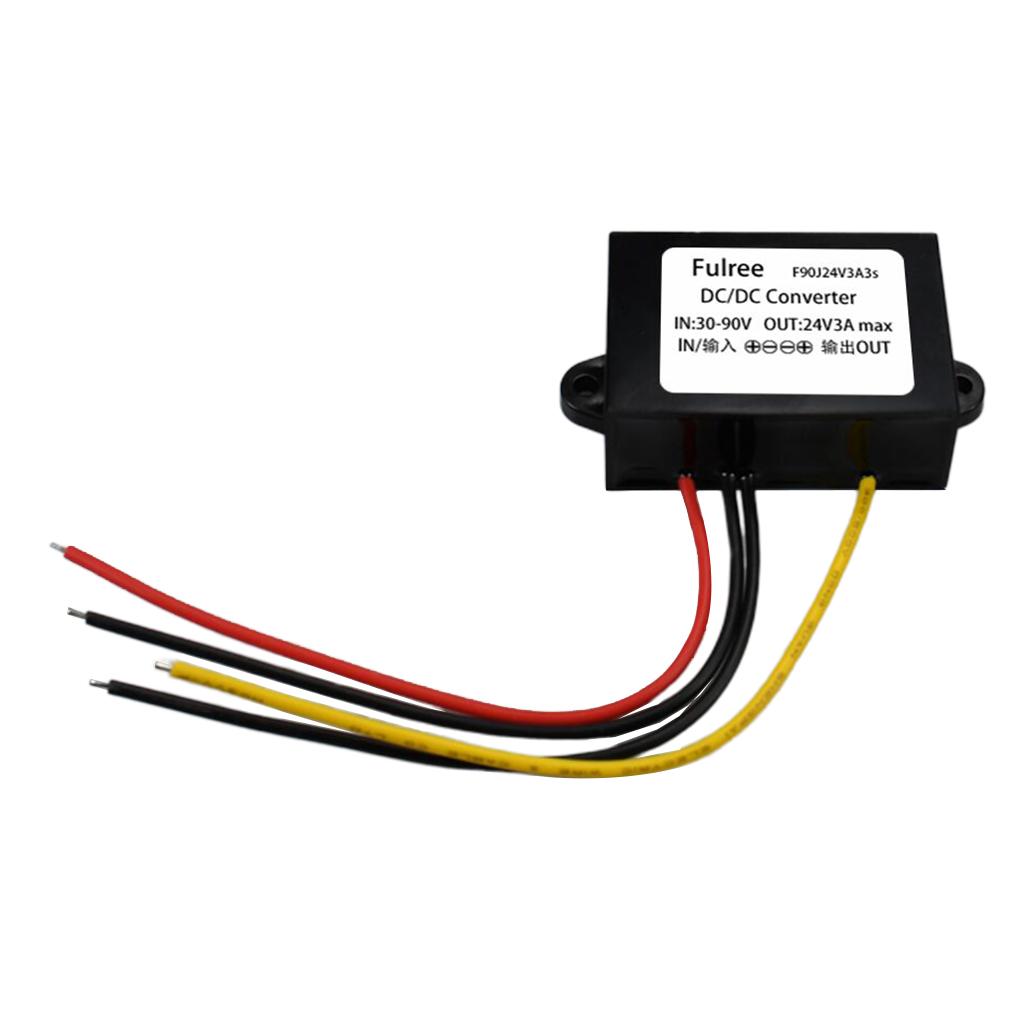 DC/DC Power Converter Regulator Module Adapter 30-90V to 24V 3A