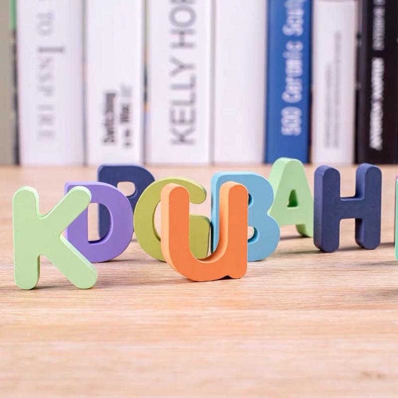 BẢNG GỖ NỔI CHỮ CÁI TIẾNG ANH VÀ SỐ