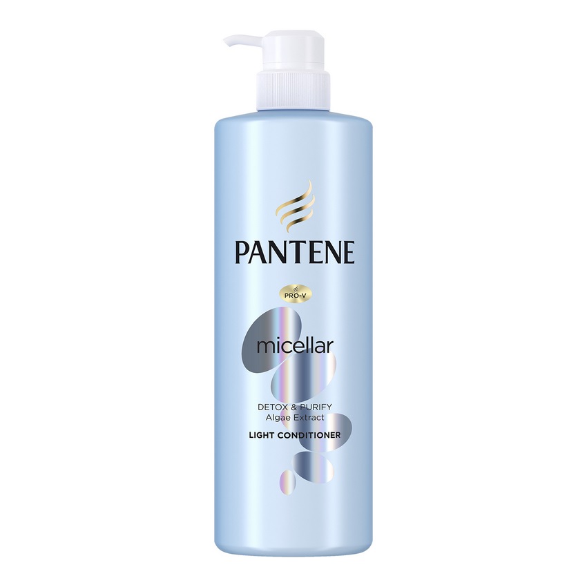 Combo Gội Xả Pantene Pro-V Micellar Làm Sạch Sâu Chiết xuất Tảo biển 530 ml