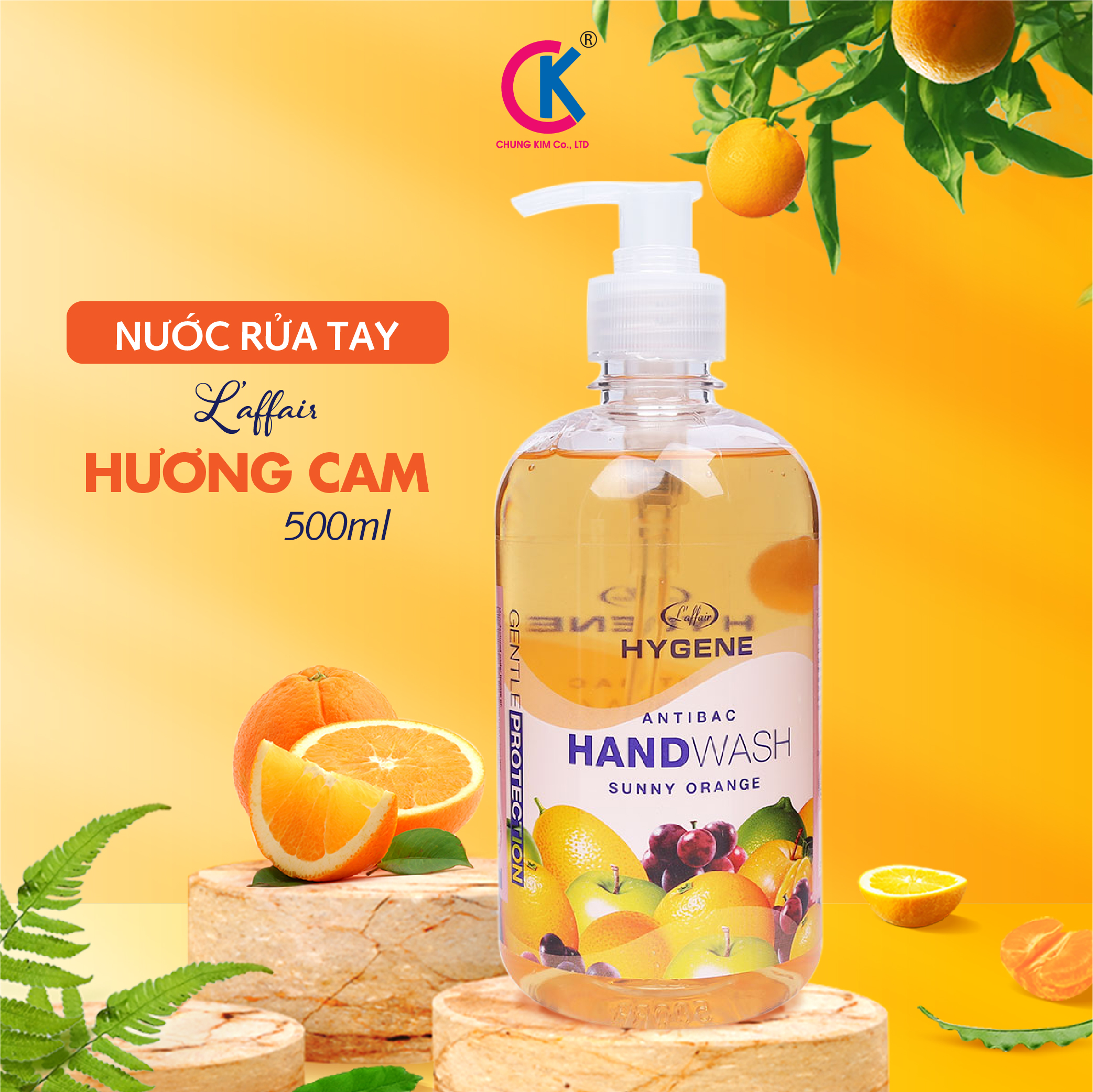 Nước Rửa Tay L’affair Hương Cam 500ml