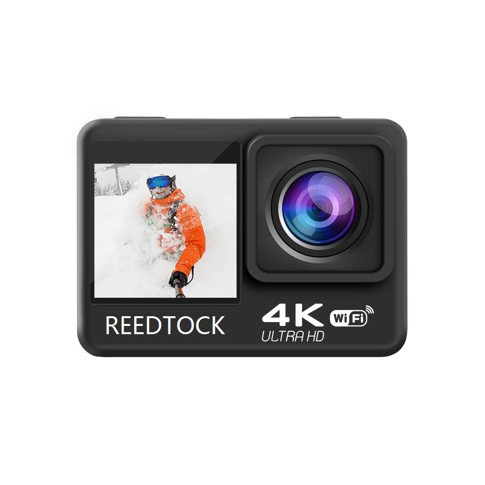 Camera hành động 4K 60fps camera 24MP 2.0 Touch LCD 4X EIS Dual Màn hình WiFi Điều khiển từ xa Waterproof Water