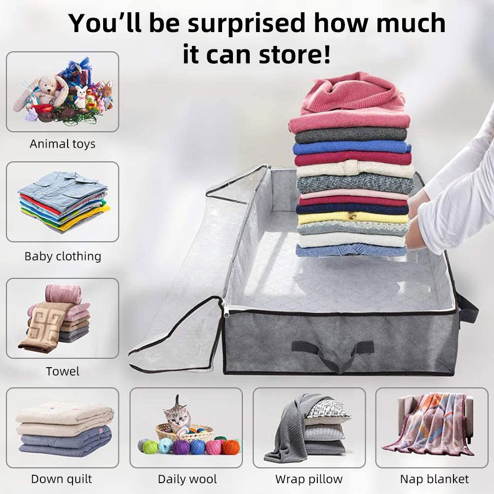 Túi lưu trữ bảo quản đồ nhét dưới giường 3 lớp chất liệu vải không dệt
