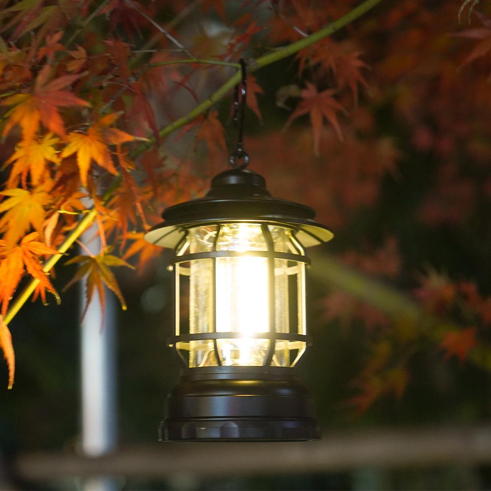 Đèn Lồng Led Di Động Pin 300Lm Hai Chế Độ Ánh Sáng Tiện Nghi Cho Cắm Trại