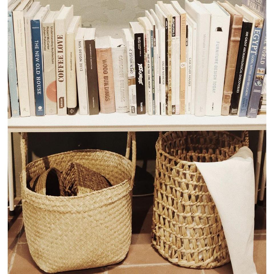 GIỎ CÓI CÓ QUAI ĐA NĂNG - D35xH26 cm