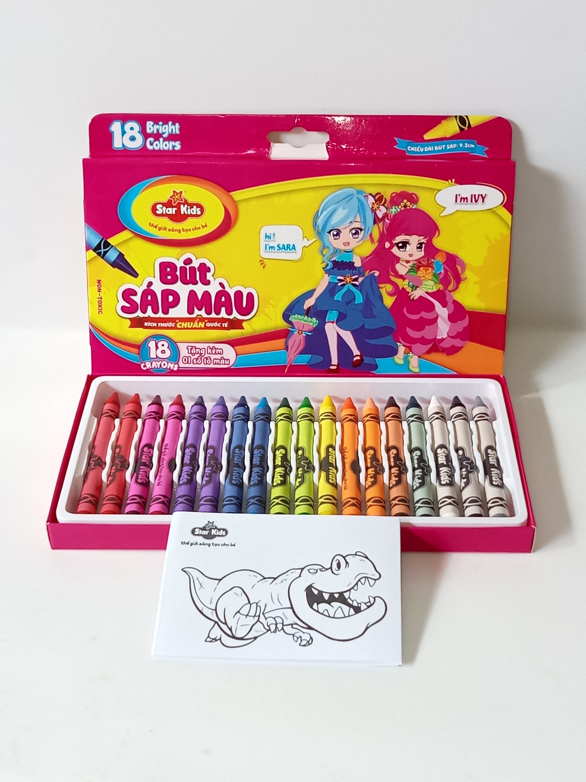 Sáp Màu Star Kids 18 Màu (Mẫu Ngẫu Nhiên)