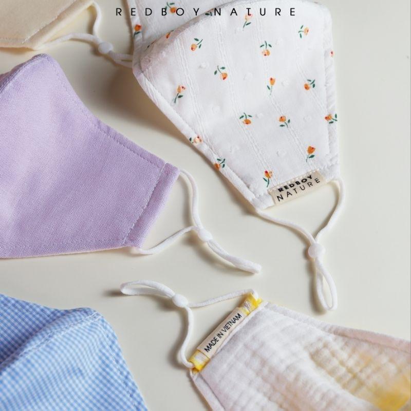 Khẩu trang vải linen, lọc bụi chống nắng, có nẹp mũi