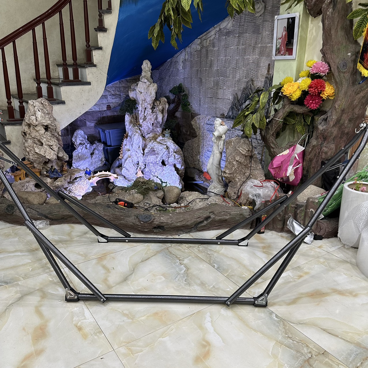 Võng sơn ống 32 cao cấp + lưới trọn bộ