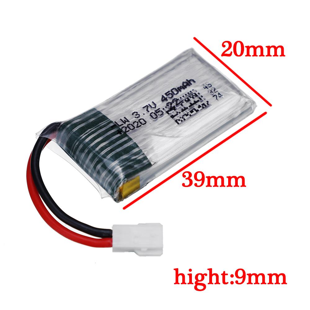 3.7V 450mah 802035 Pin Lipo Cho H107 H31 KY101 E33C E33 U816A V252 H6C 25C RC Drone Pin Phụ Tùng 3.7 volt Màu sắc: 1 Pin