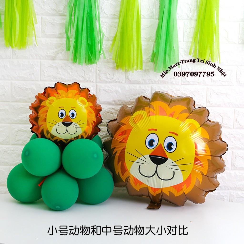 Bóng Bay Hình Các Con Vật Hổ, Voi, Hươu Cao Cổ, Ngựa, Khỉ Để Trang Trí Sinh Nhật Cho Bé, Bóng Trang Nhôm Bền,Đẹp BB92