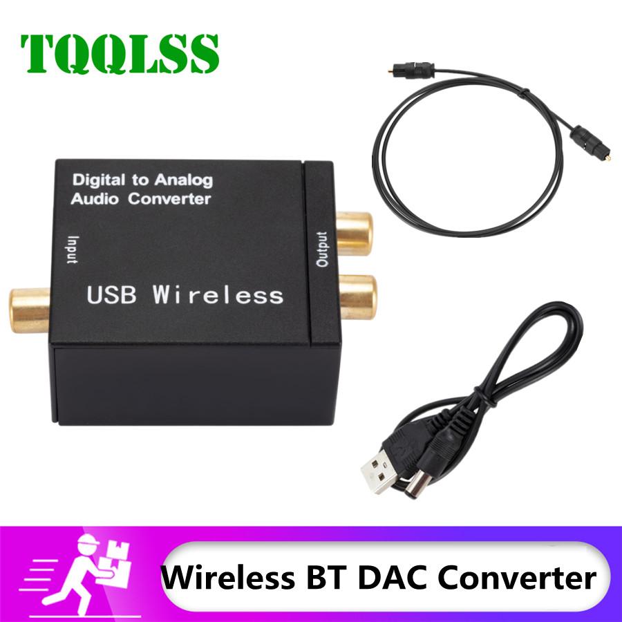 DAC Bộ Chuyển Đổi Âm Thanh Kỹ Thuật Số Sang Analog Bluetooth 4.0 Sợi Quang Toslink Đồng Trục Tín Hiệu RCA R/L Bộ Giải Mã Âm Thanh DAC Khuếch Đại