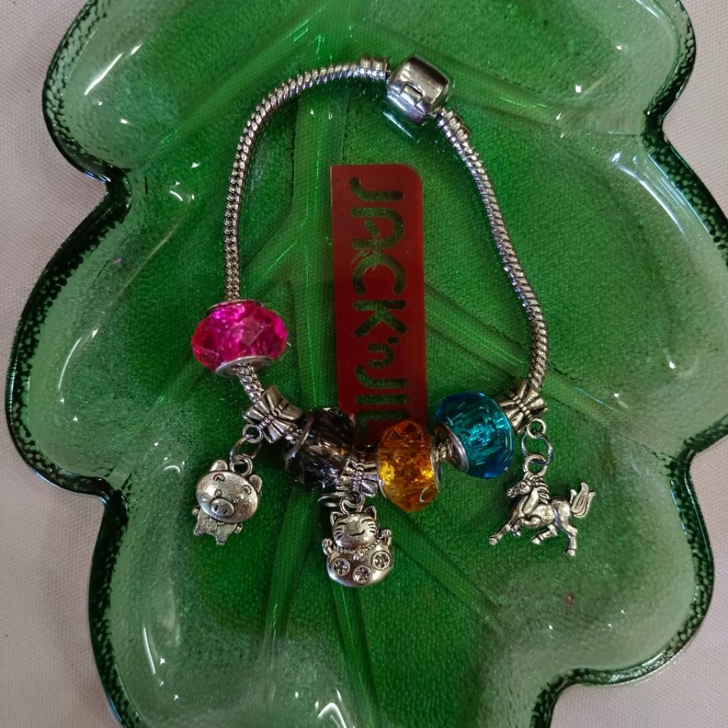 Vòng tay Charm mix pha lê màu - Nhiều mẫu đa dạng
