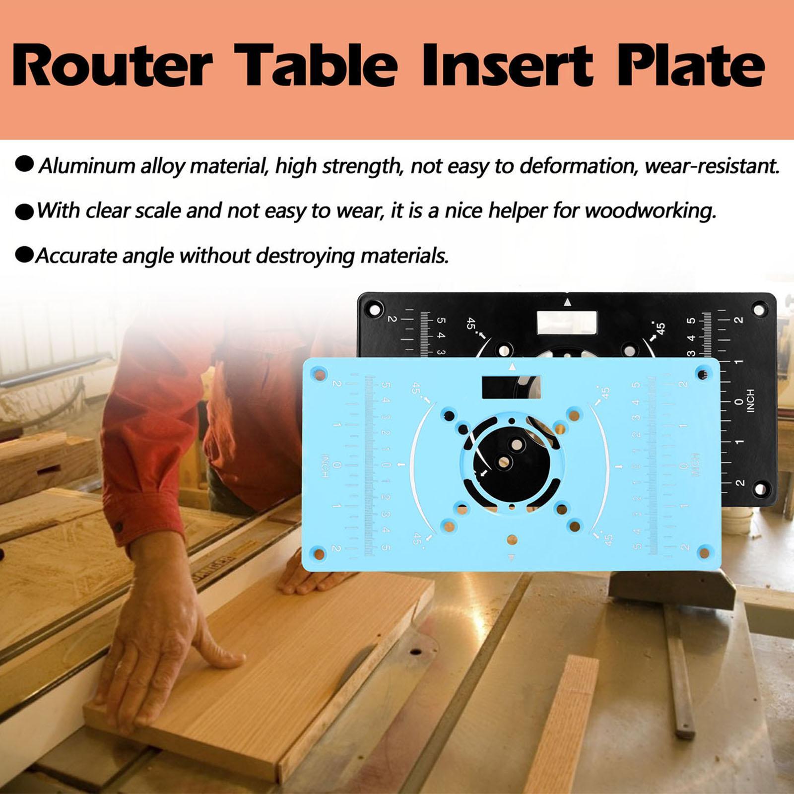 Router Table Insert Plate Wood Milling Flip Board for Woodworking