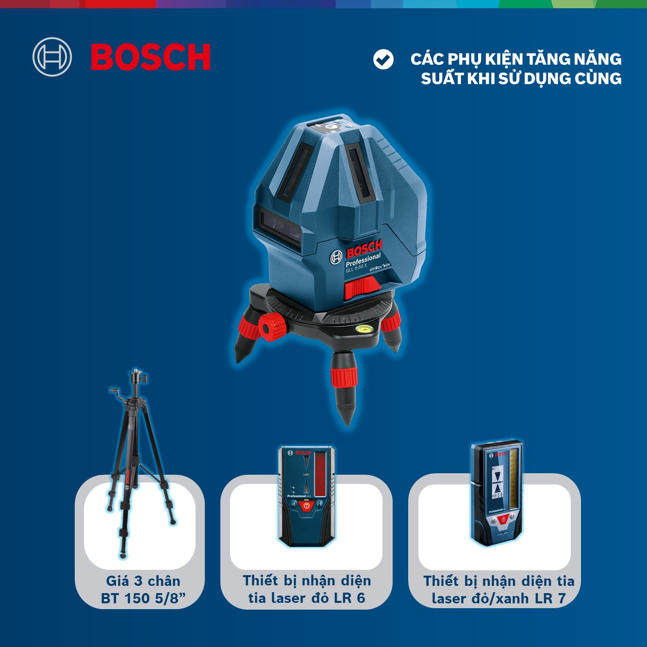 Máy Cân Mực Bosch GLL 5-50 X