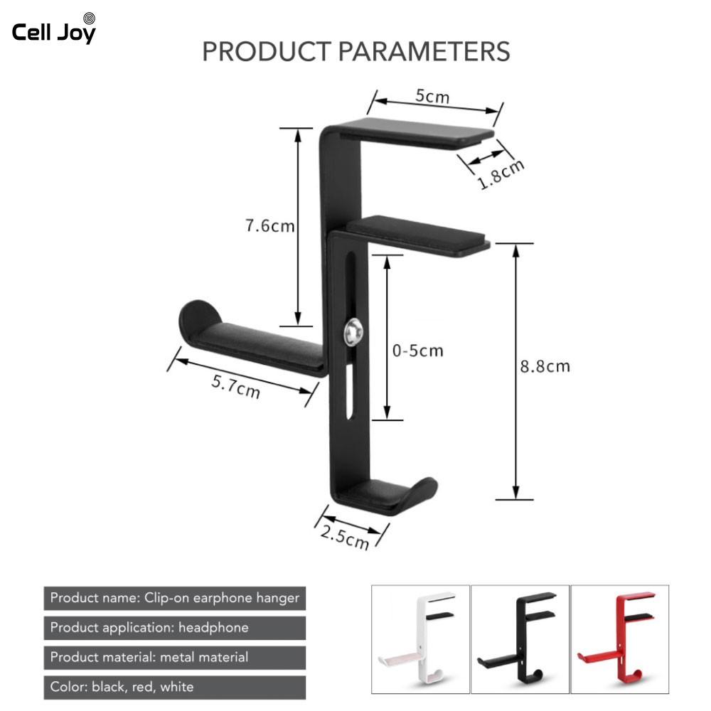 Giá treo tai nghe, Kệ để head phone cạnh bàn tiết kiệm không gian treo móc được cả hai chiều tiện lợi.