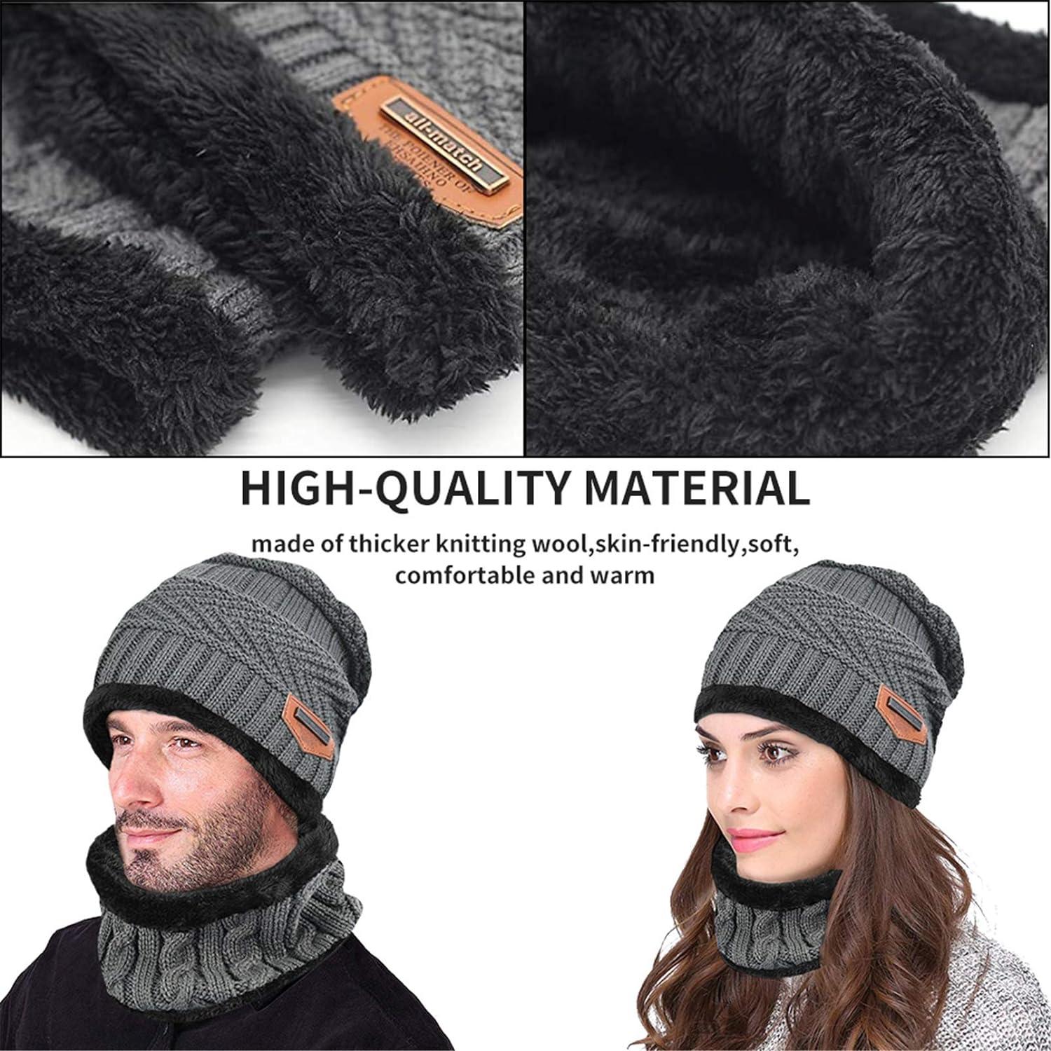Bộ mũ Mũ Mũ Mũ Mũ Mũ Găng tay Găng tay, Găng tay màn hình cảm ứng Beanie Hat ấm KNIT CAP MÙA HẤP DẪN