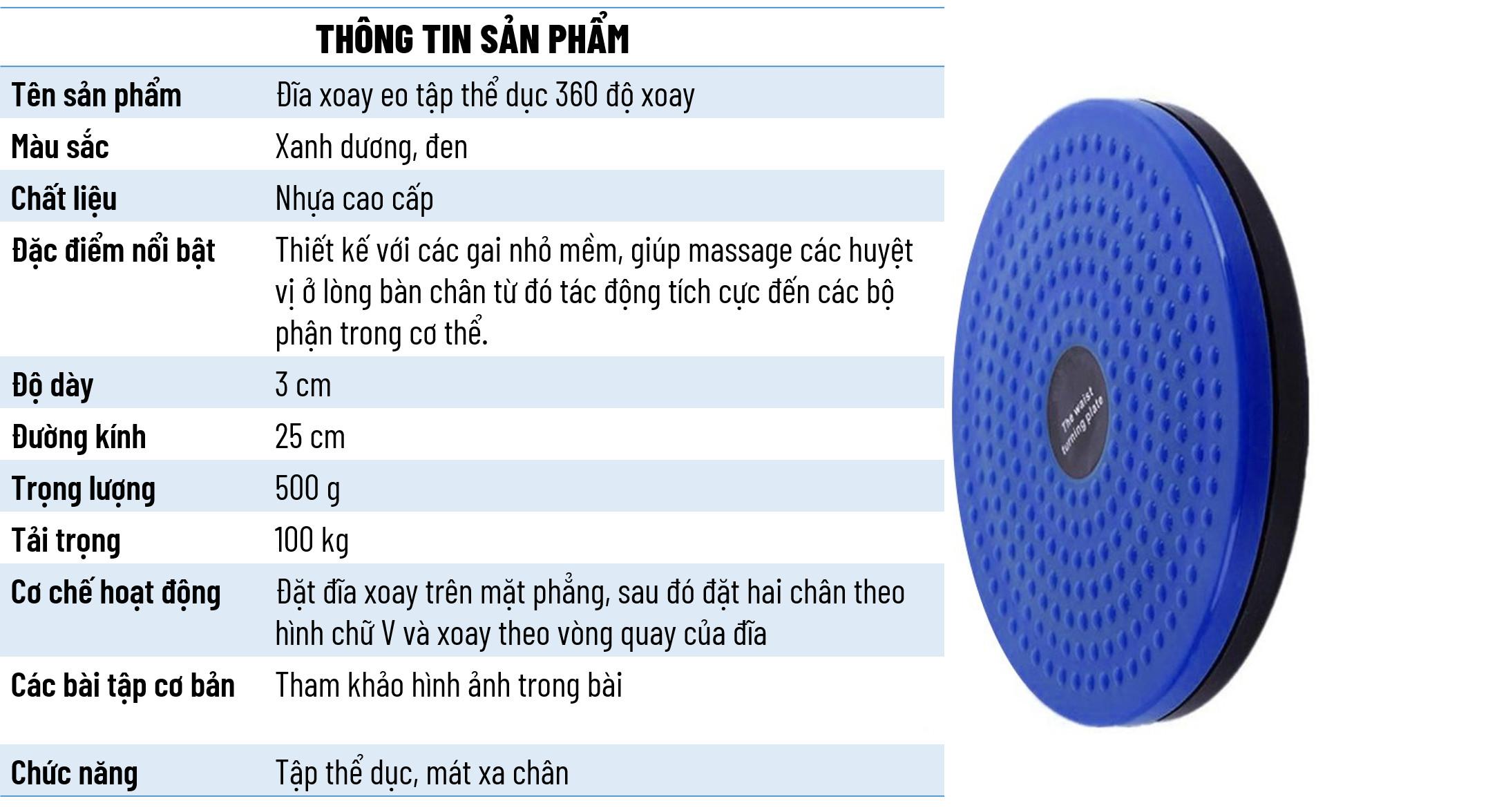 Đĩa Xoay Tập Eo - Bàn Xoay Tập Eo - Đĩa Xoay Eo Giảm Cân - Bàn Xoay Eo Tập Thể Dục Hiệu Quả, dụng cụ thể dục thể thao, dụng cụ tập gym tại nhà, nhựa pvc thân thiện môi trường - Xanh - Hàng Chất Lượng