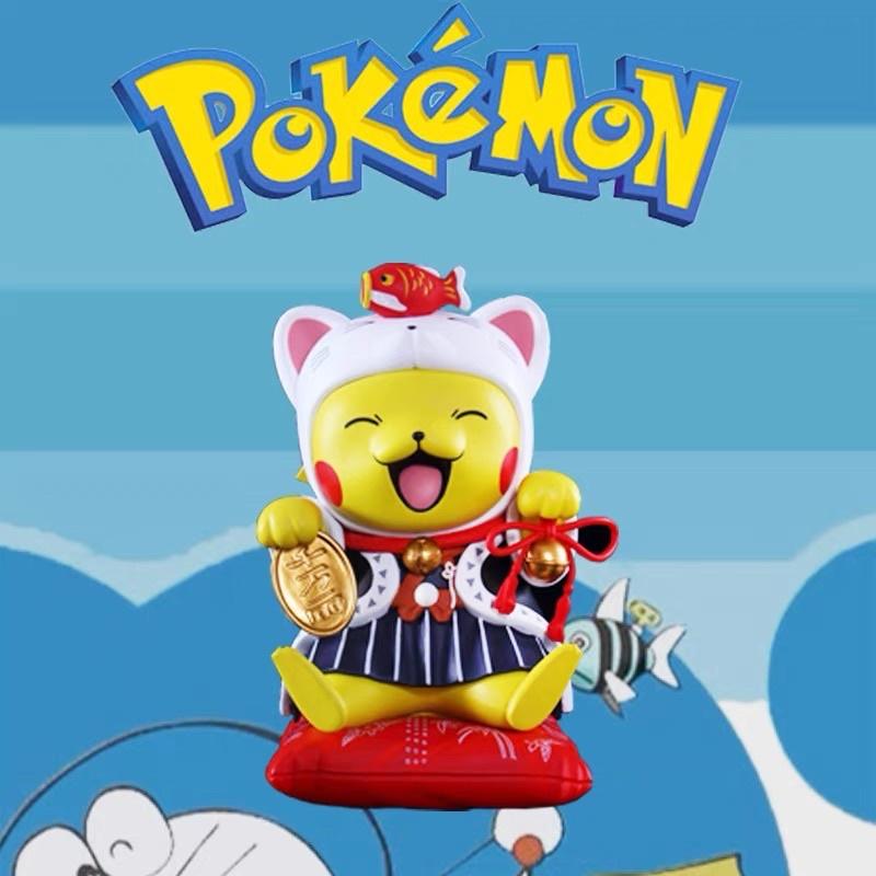 Mô hình Mèo May Mắn Nhật Bản Pikachu Văn Phòng Trang Trí Quà Tặng Lễ Hội Khai Trương