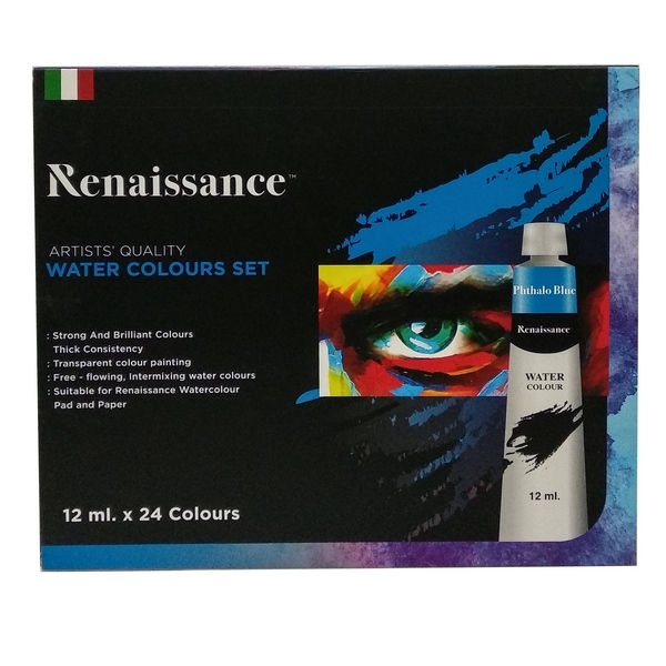 Bộ Bút Chì Màu Nước Renaissance 12ml