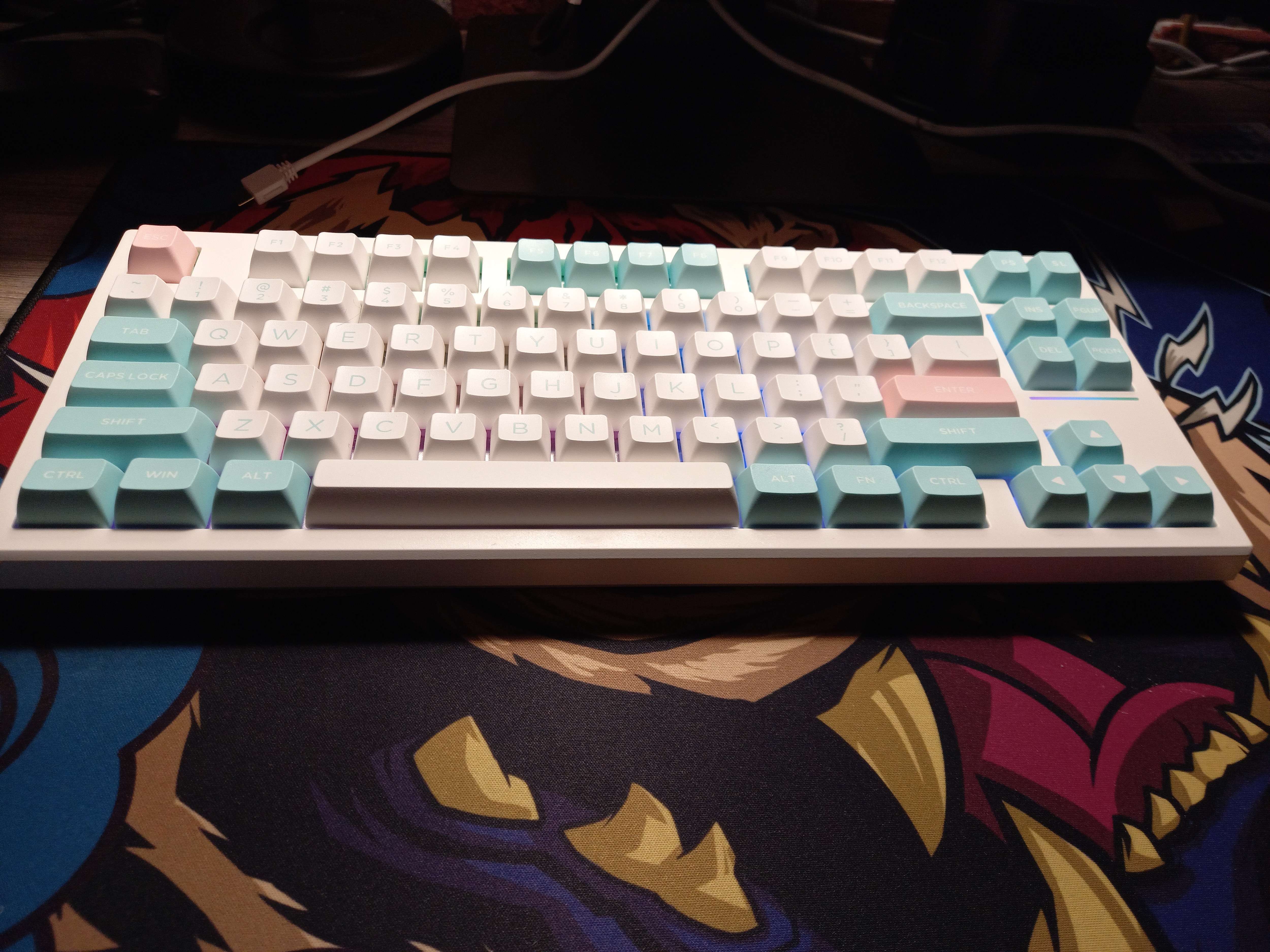 Bàn phím cơ FL-Esports FL750 SAM Polar Night/Mashmallow - Hàng chính hãng