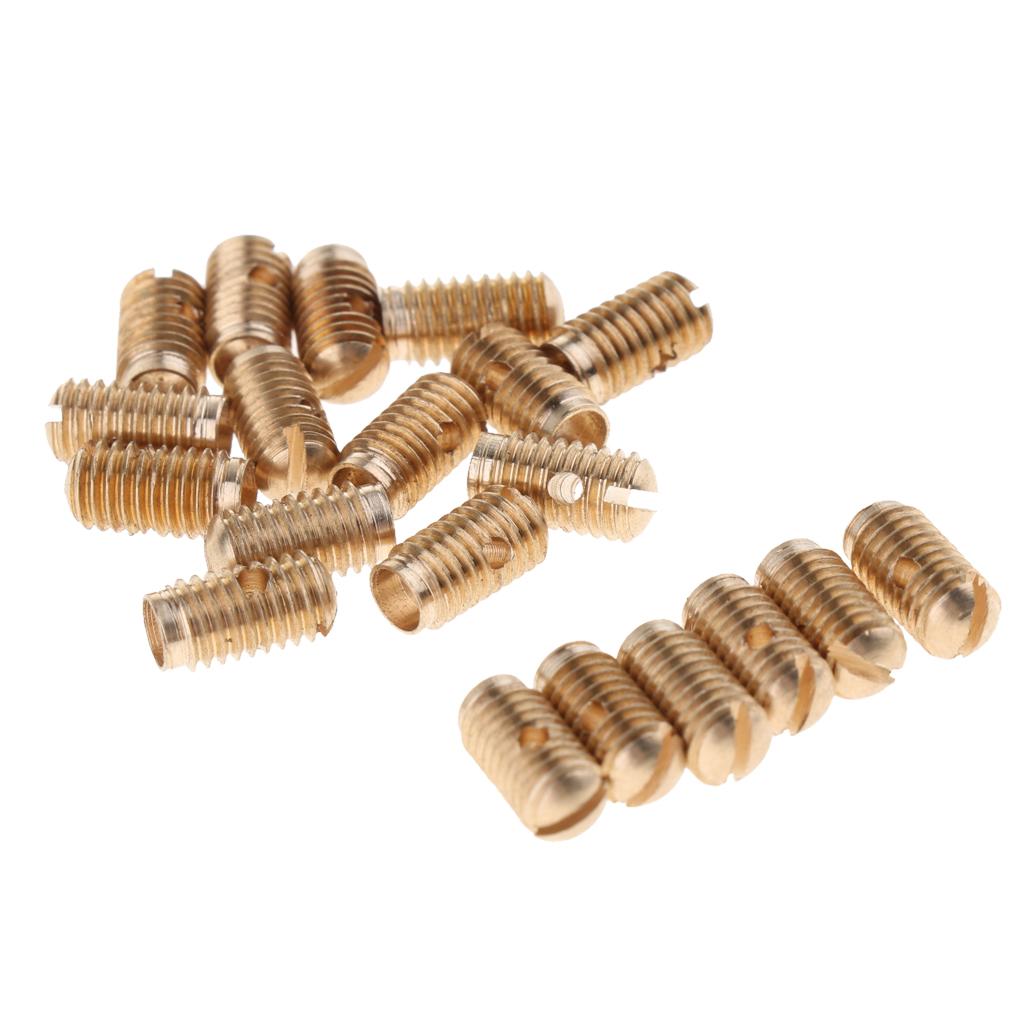 Phép Lạ Chiếu Thiết Thực 20 Chiếc Đồng Saxophone Điều Chỉnh Ốc Vít Sax Chi Tiết Sửa Chữa, Vàng