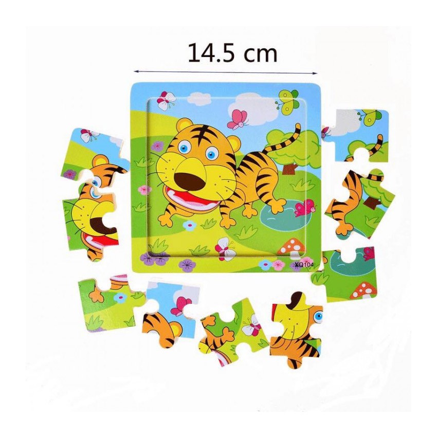 Đồ chơi Tranh Xếp Hình Ghép Gỗ Puzzle 9 Miếng