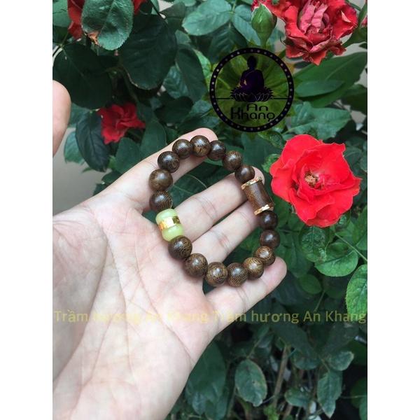 Vòng tay trầm hương tốc tự nhiên mix charm cao cấp