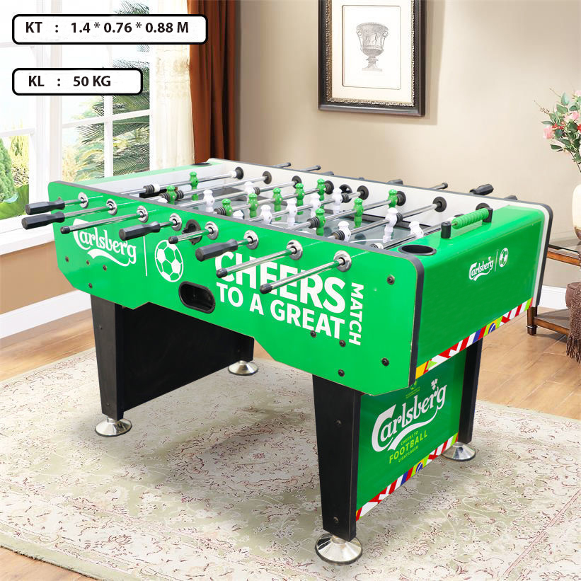 Bàn Bi Lắc Bóng Đá Cỡ Lớn 1,4m Robot 101Z Chuẩn Thi Đấu, Banh Bàn Foosball 1m4 Gia Đình Văn Phòng Kinh Doanh Hanana