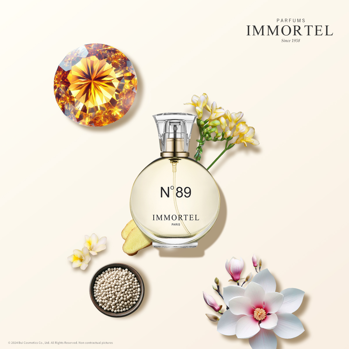Nước Hoa Unisex IMMORTEL N°89 - Eau de Parfum 60mL Nhập Khẩu Chính Hãng Pháp