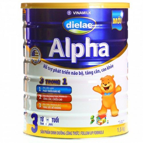 Sữa Bột Vinamilk Dielac Alpha Step 3 Hộp Thiếc