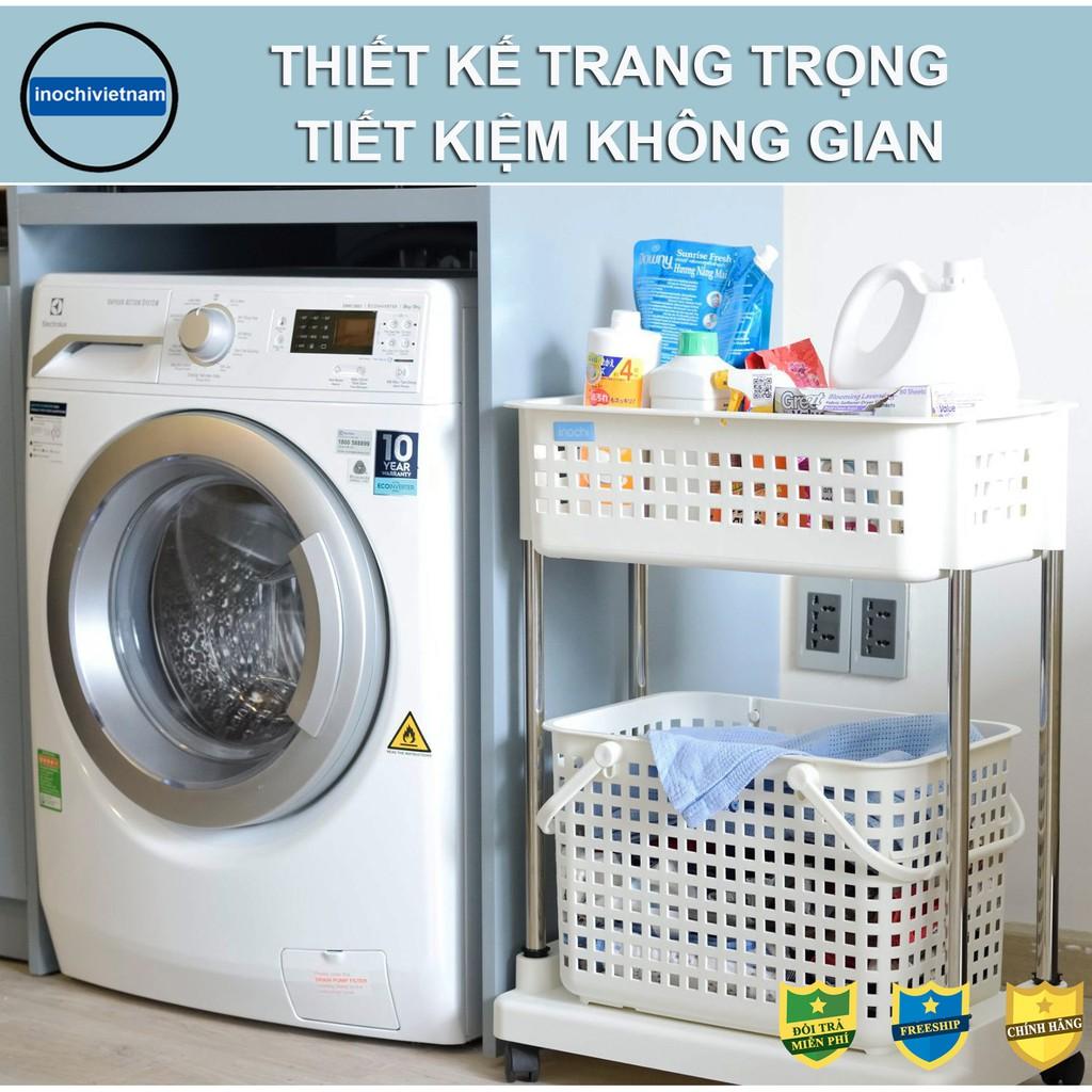 Kệ để đồ giặt di động Nachi INOCHI Nhưa Cao Cấp Chắc Chắn Sang Trọng Gọn Gàng Đựng Được Đồ Nặng Dễ