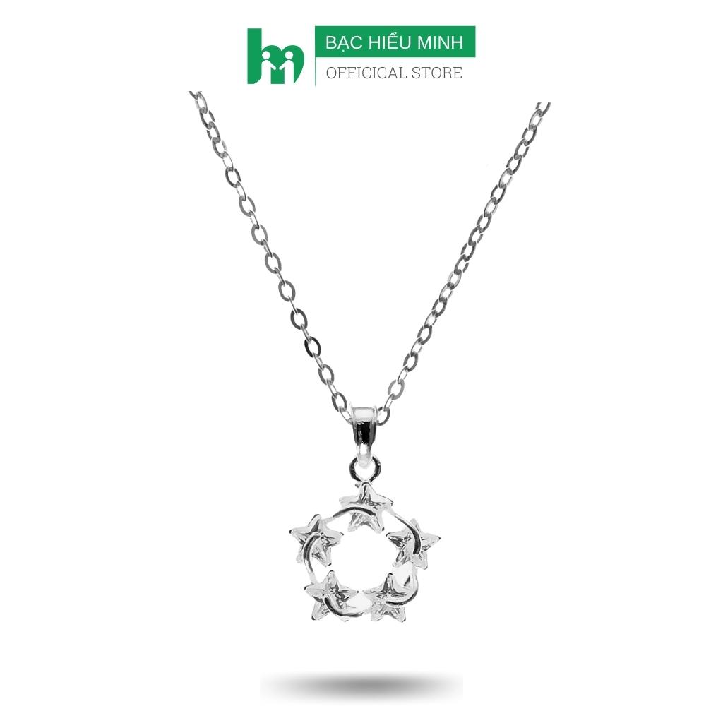 Dây Chuyền Nữ Bạc Tròm Sao May Mắn Bạc Hiểu Minh DMD360