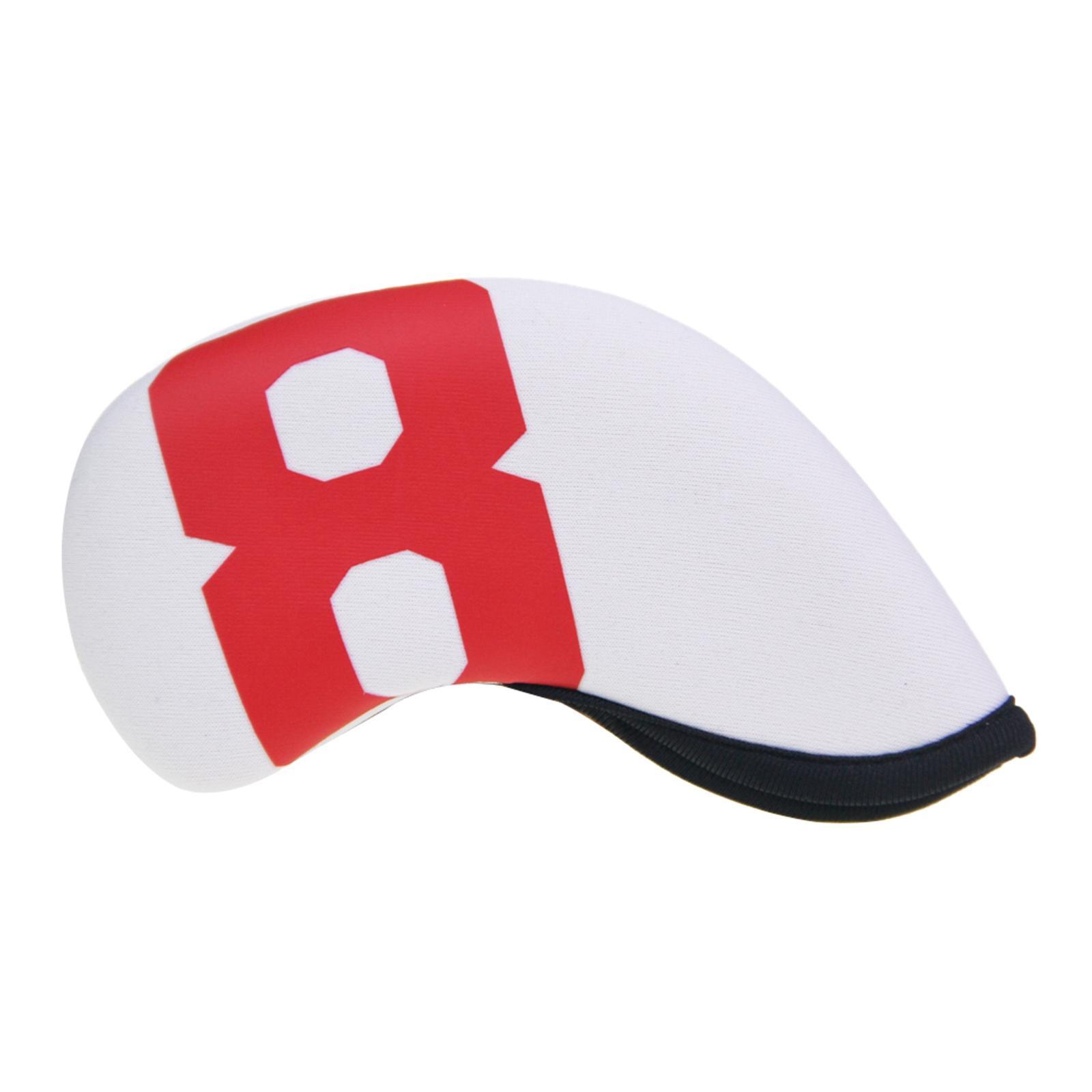 10Pcs Golf Iron Headcover Golf Club Head Cover 4-9,P,A,S,