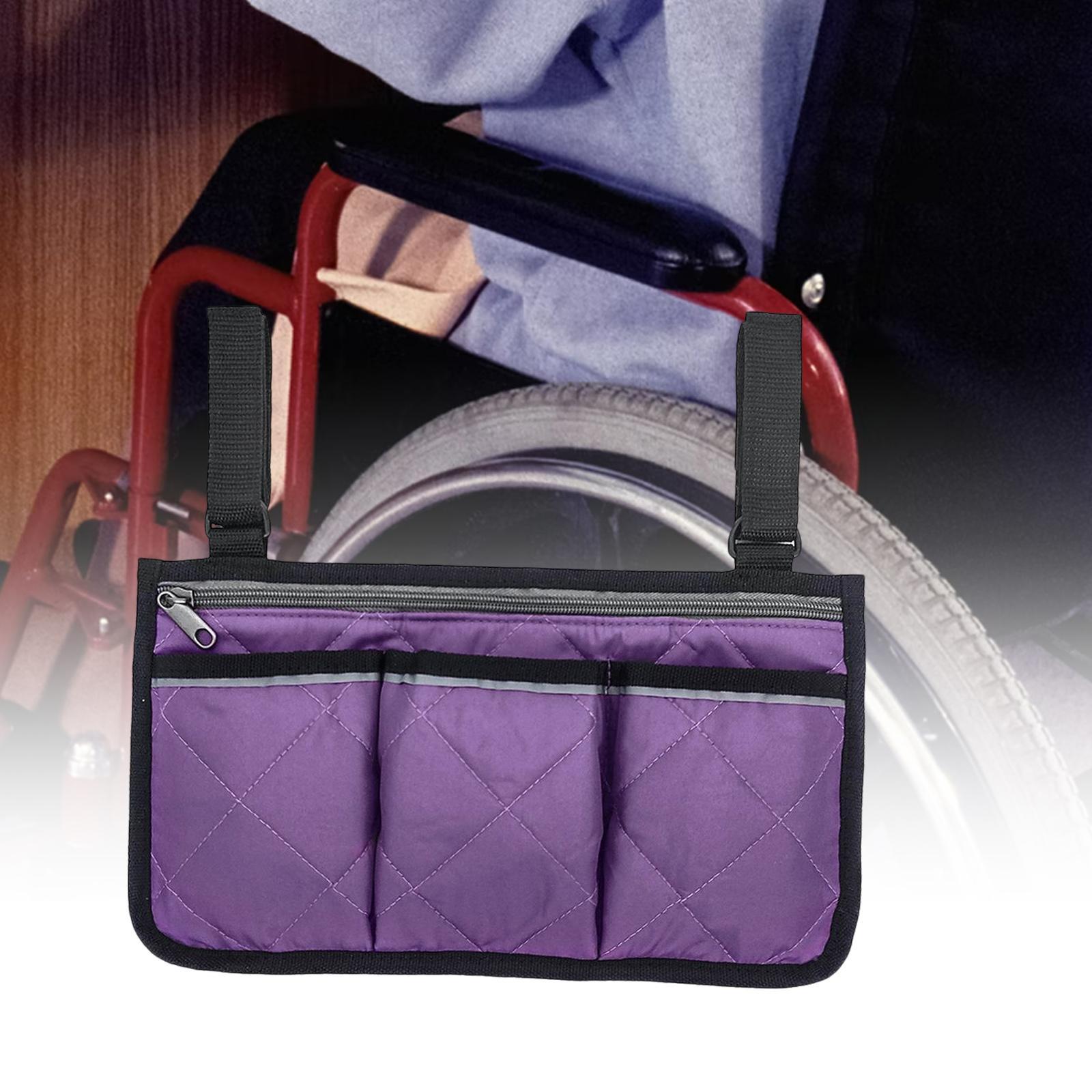 2Pcs Universal Wheelchair Storage Organizer Holder